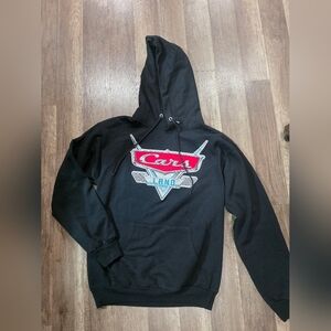 Disney Pixar CARS LAND Adult Hoodie Black Mcqueen Disneyland Parks Collectors